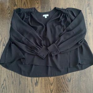 Black flowy blouse